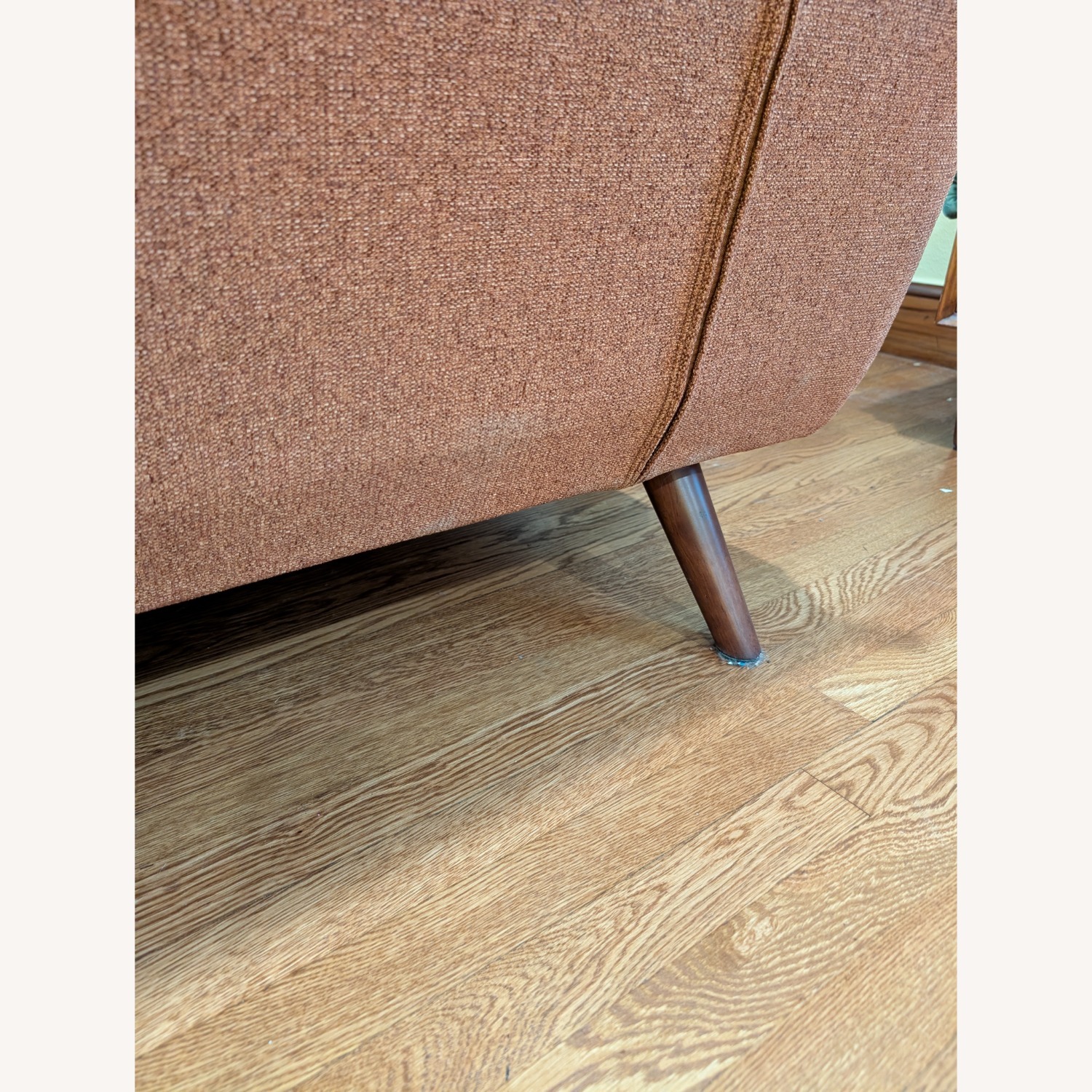 Spaze Burnt Orange Napa Sleeper Sofa - image-3