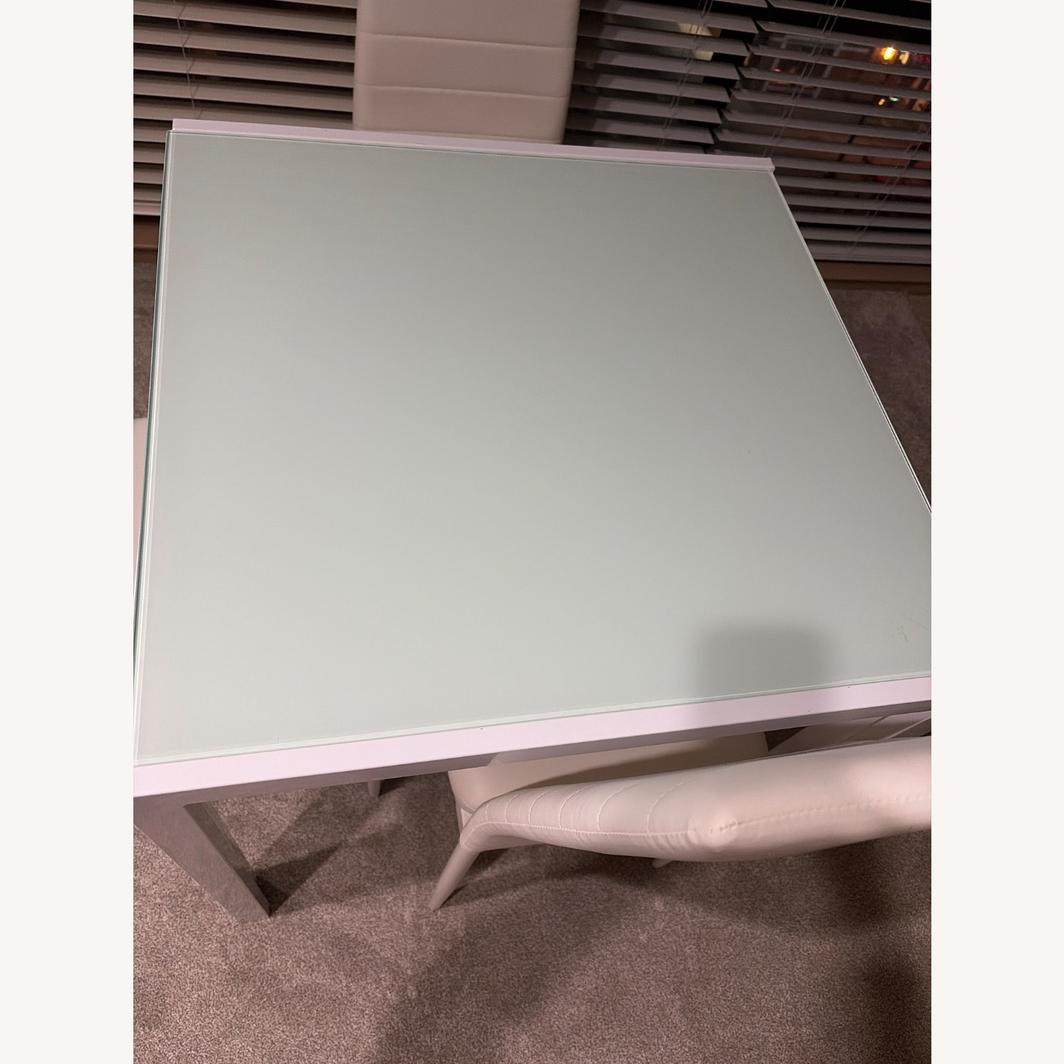White Glass Dining Table - image-2