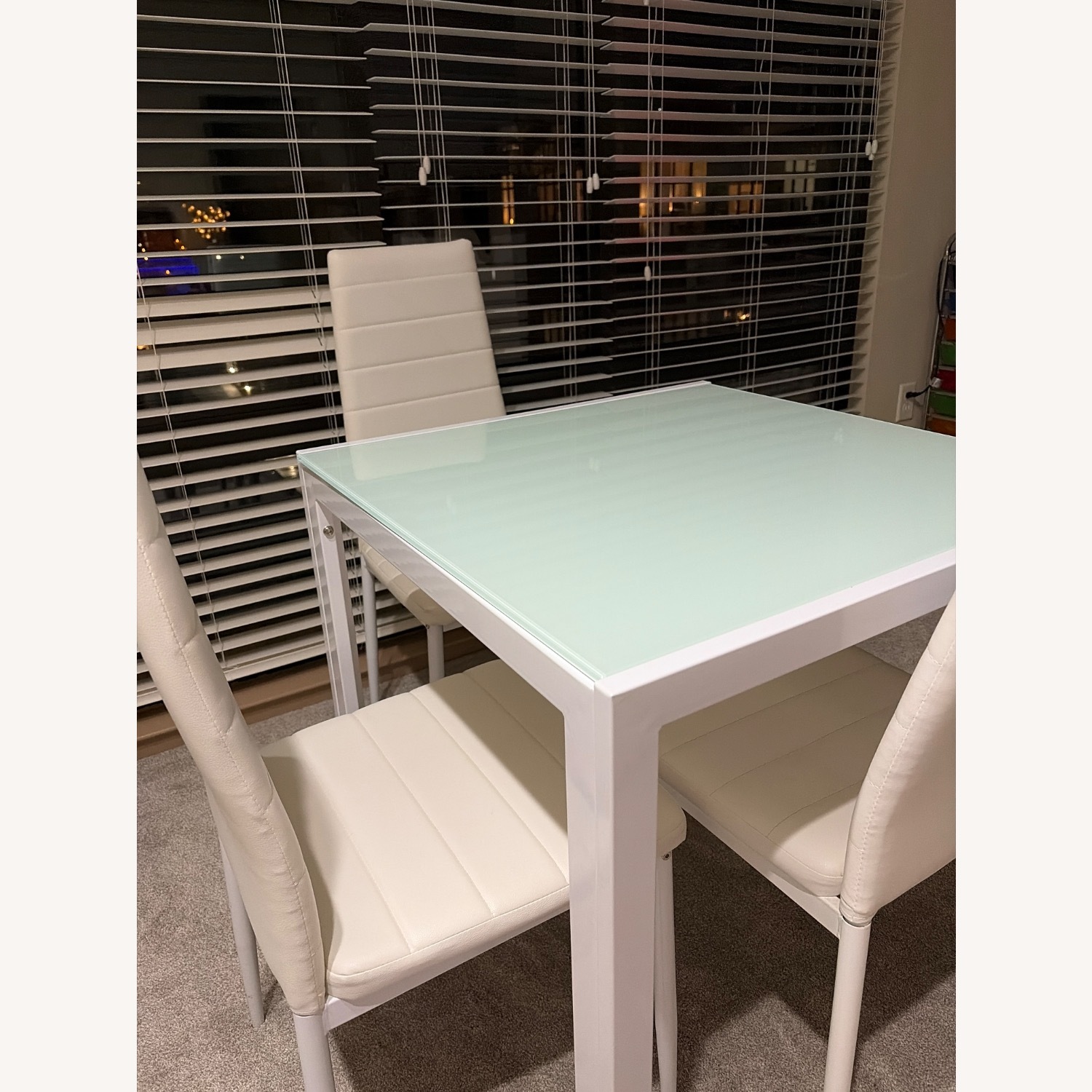 White Glass Dining Table - image-3