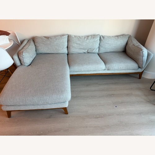 Used Castlery Light Gray Fabric 3+ Piece Sectional for sale on AptDeco