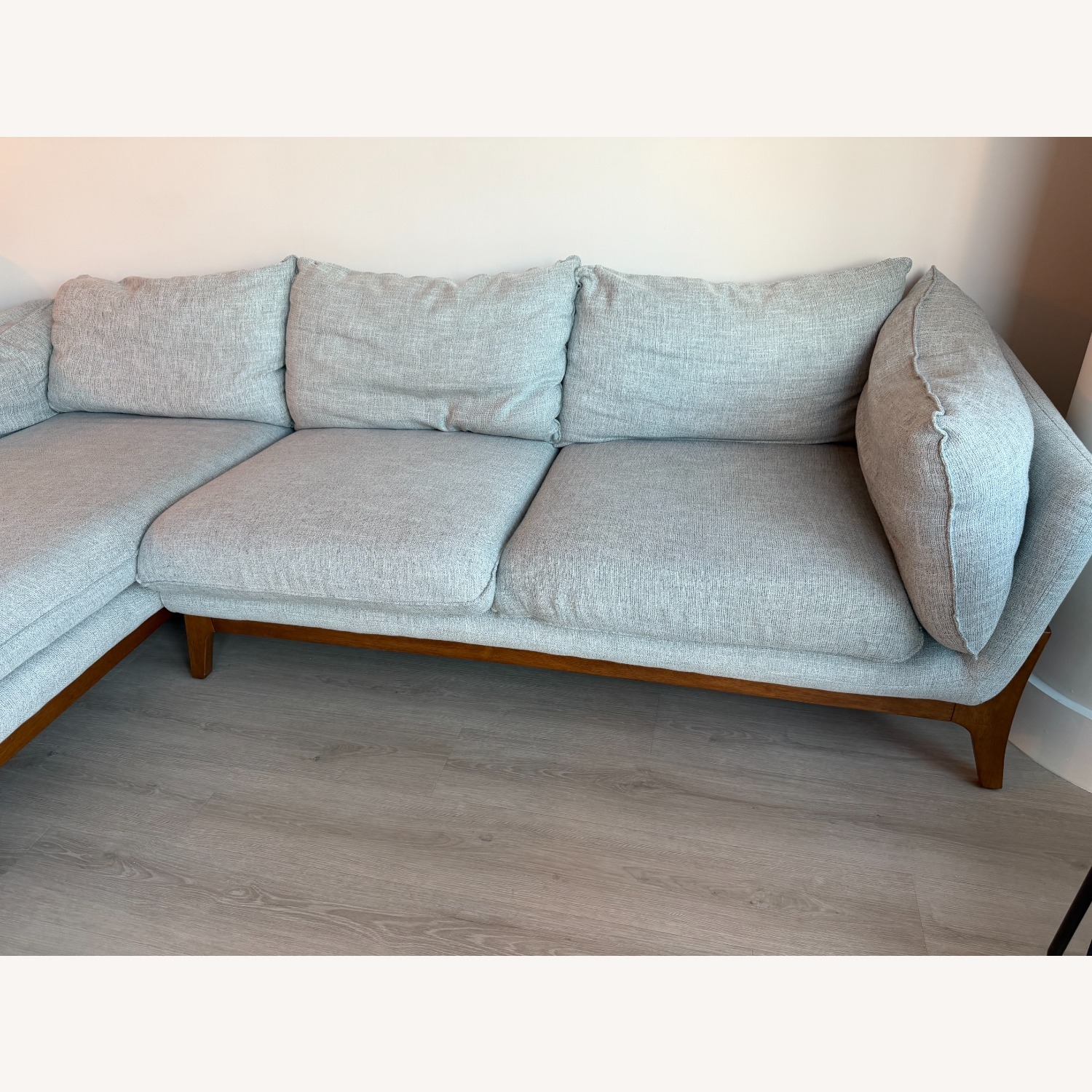 Castlery Light Gray Fabric 3+ Piece Sectional - image-3