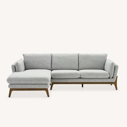 Used Castlery Light Gray Fabric 3+ Piece Sectional for sale on AptDeco