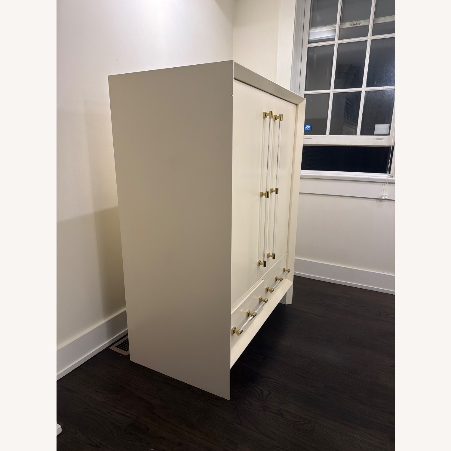 Anthropologie Merriton White Wood Armoire - image-3
