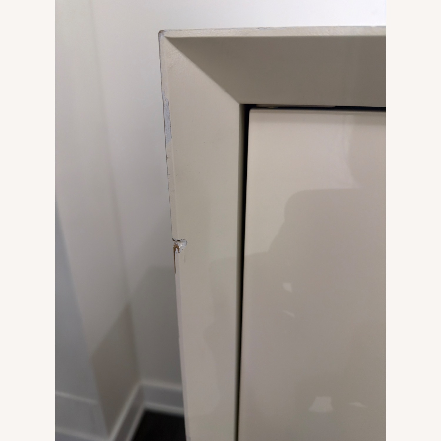 Anthropologie Merriton White Wood Armoire - image-4