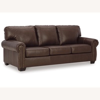Ashley Dark Brown Leather Sofas Quantity 2