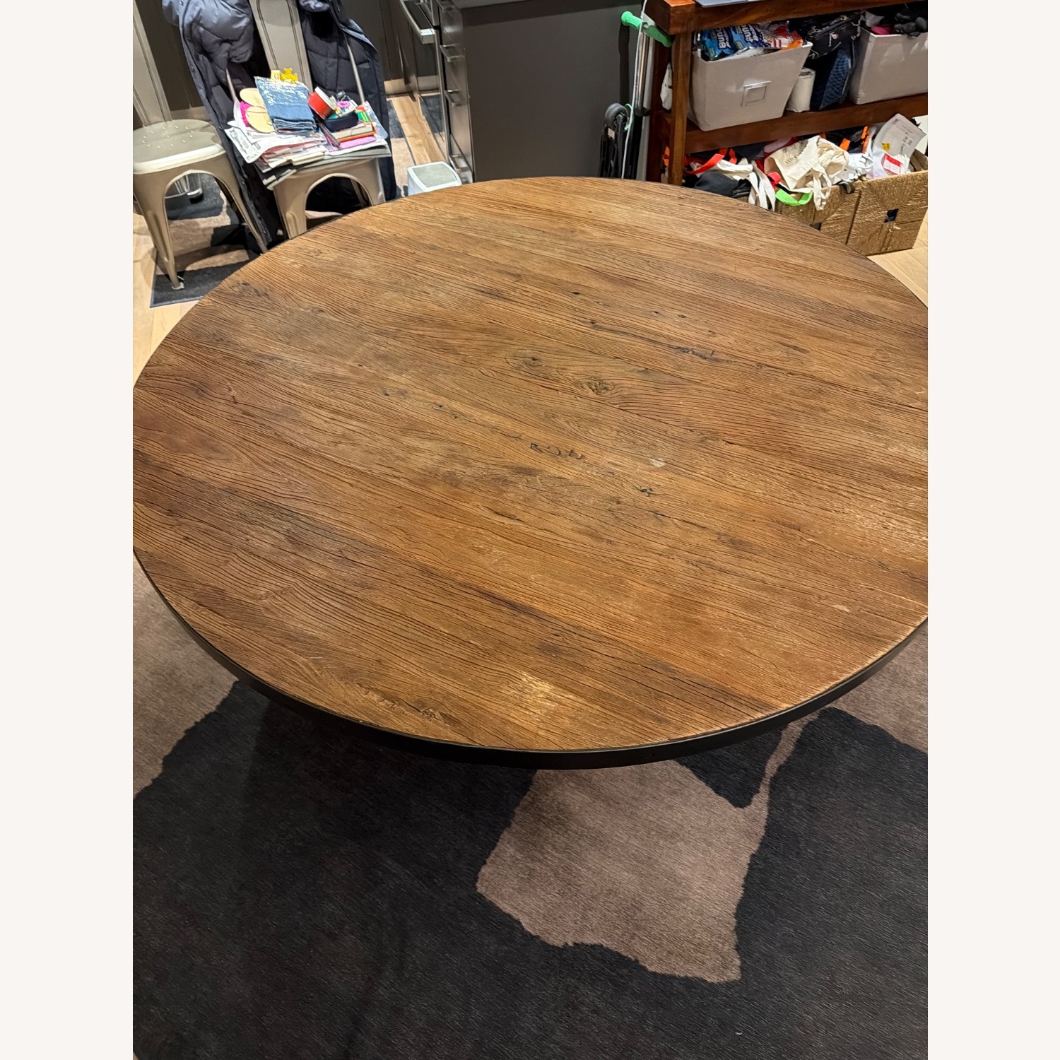 Restoration Hardware Natural Wood Dining Table - image-7