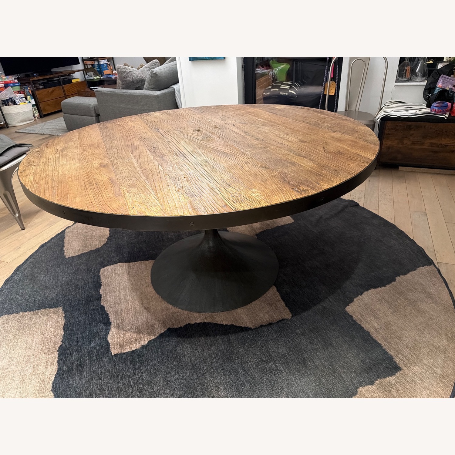 Restoration Hardware Natural Wood Dining Table - image-5