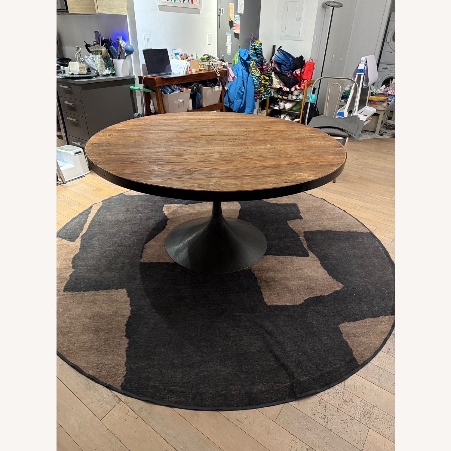 Restoration Hardware Natural Wood Dining Table - image-2