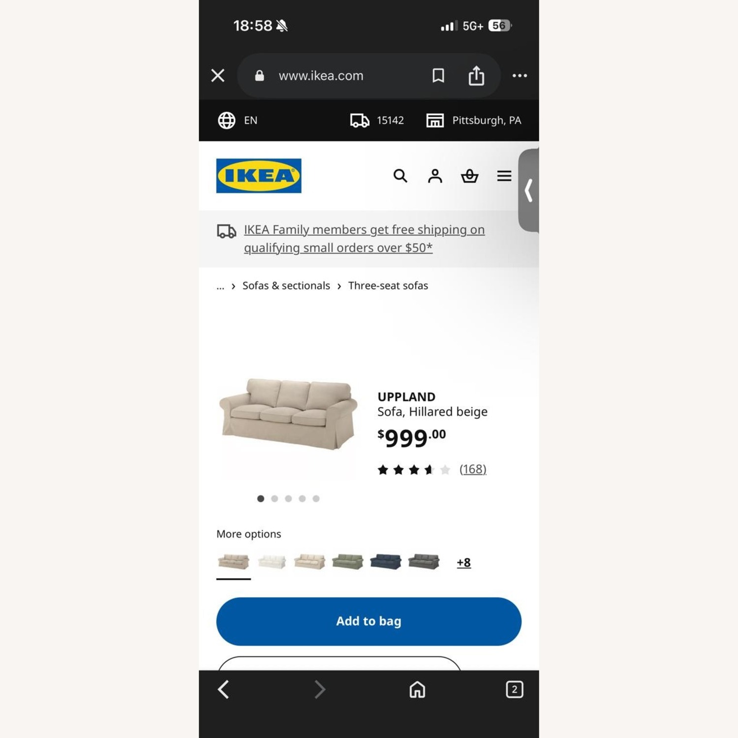 IKEA Uppland Sofa - image-3