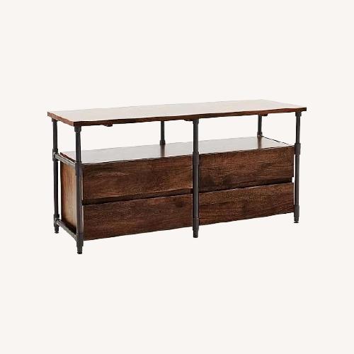 Used West Elm Pipe Dark Brown & Metal Media Storage for sale on AptDeco