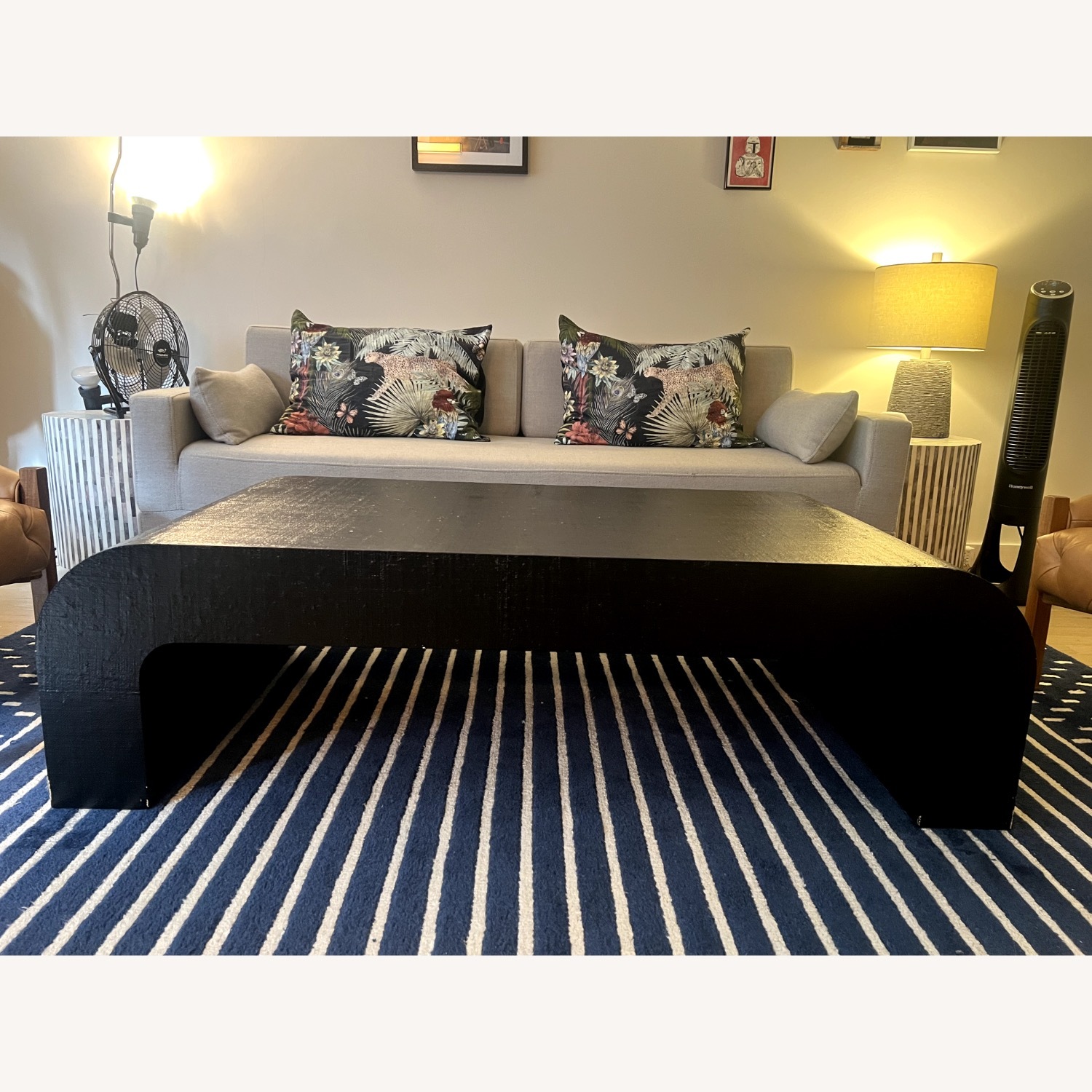CB2 Black Wood Coffee Table - image-2