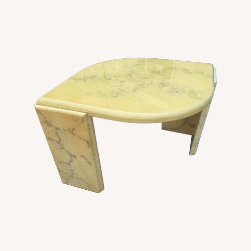 Used Vintage Eye-Shaped Marble Coffee Table 1980s for sale on AptDeco