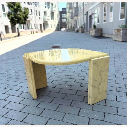 Used Vintage Eye-Shaped Marble Coffee Table 1980s for sale on AptDeco