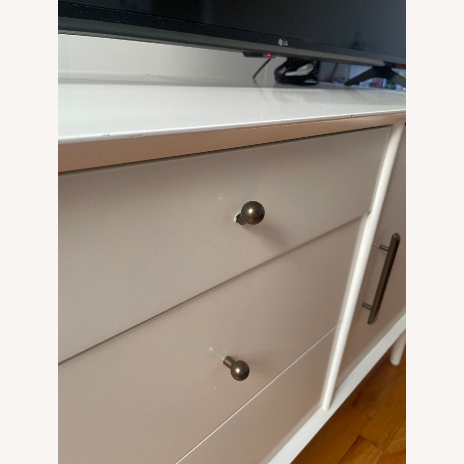 West Elm White Media Storage - image-4