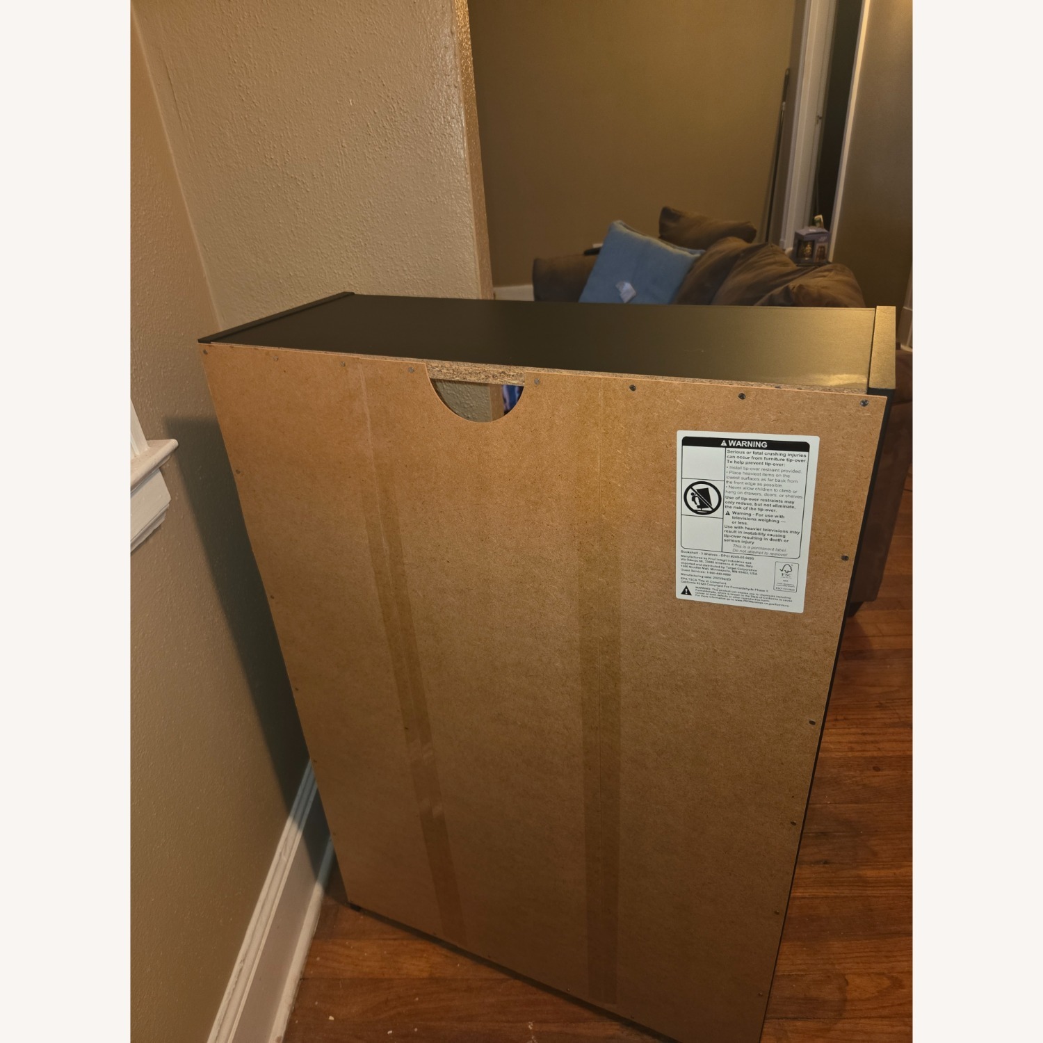 Black Wood Bookcase - image-2