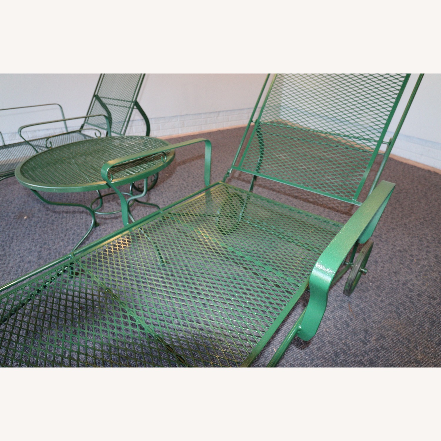 Russell Woodard Wrought Iron Chaise Loungers - image-6