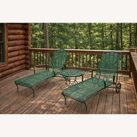 Russell Woodard Wrought Iron Chaise Loungers