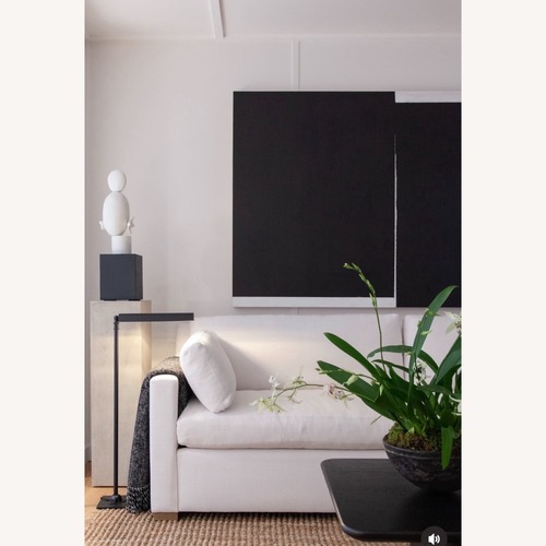 Used Restoration Hardware Belgian White Fabric 3+ Seater Sofa for sale on AptDeco