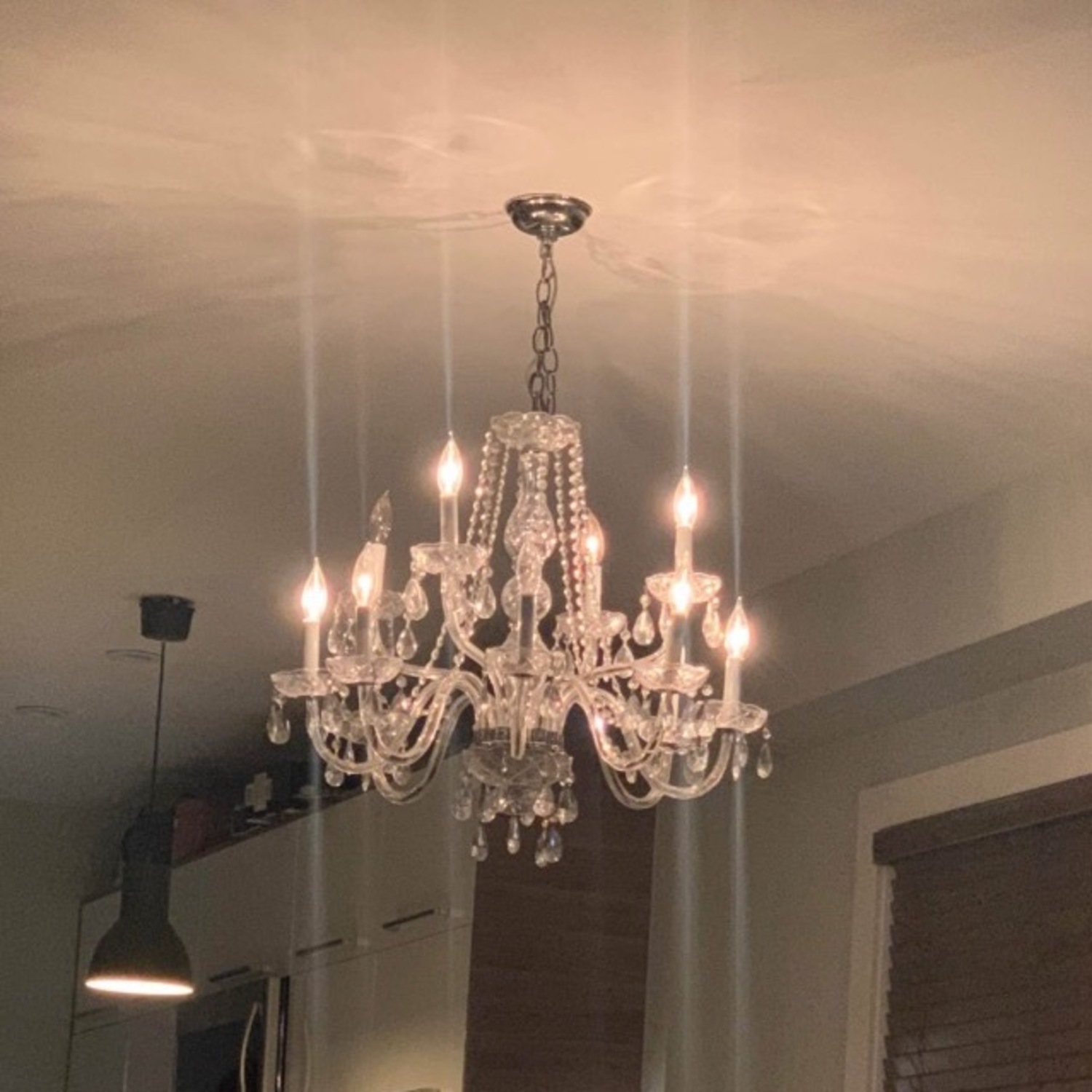 Vintage/Antique Transparent Ceiling Lamp - image-1