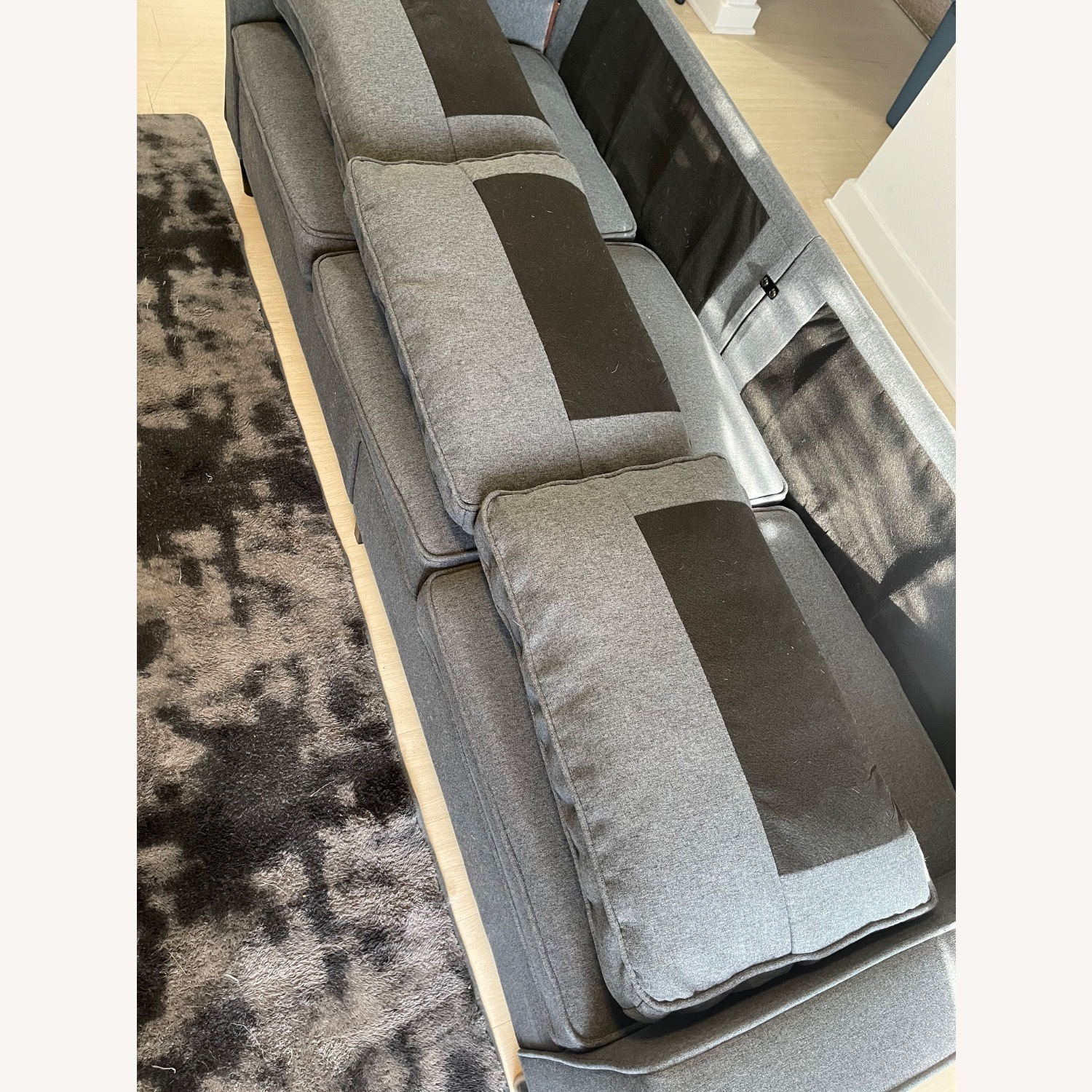 Amazon Dark Gray Linen 3+ Seater Sofa - image-5