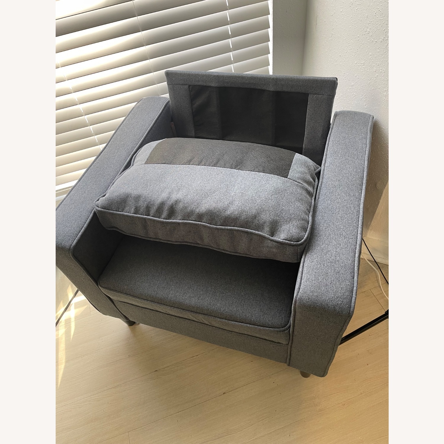 Amazon Dark Gray Linen 3+ Seater Sofa - image-6