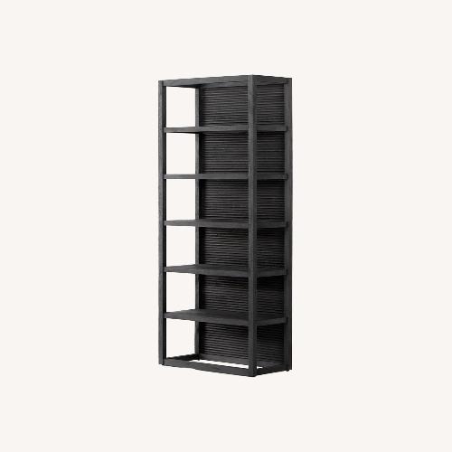 Used Four Hands Lorne Black Wood Bookcase for sale on AptDeco