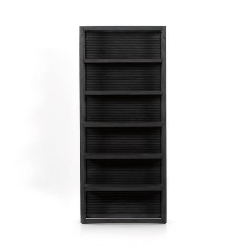 Used Four Hands Lorne Black Wood Bookcase for sale on AptDeco