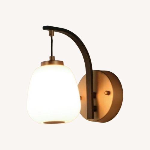 Used Gold Wall Lamp LED Wall Sconce for sale on AptDeco