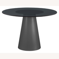 Room & Board Decker Black Glass Dining Table