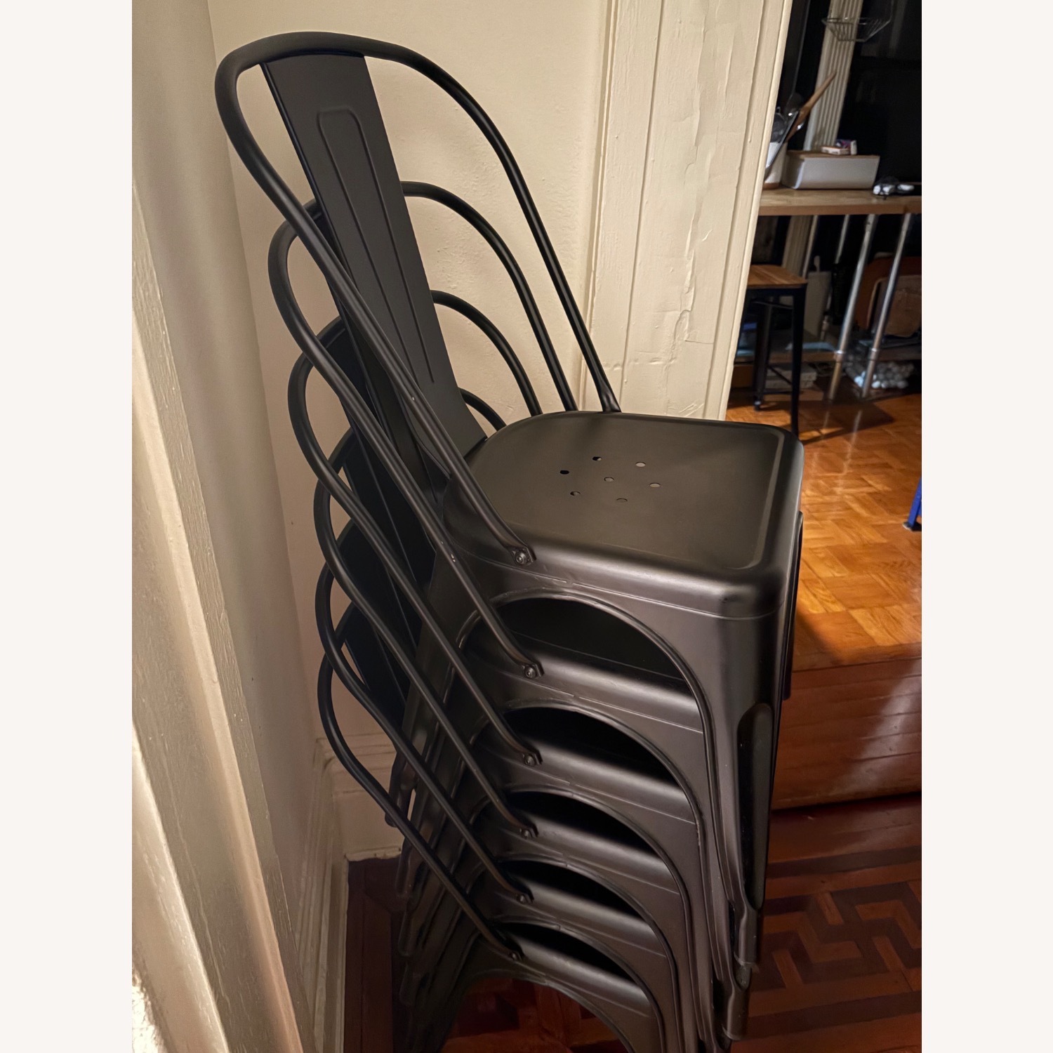 Wayfair Stackable Metal Dining Chairs  - image-3