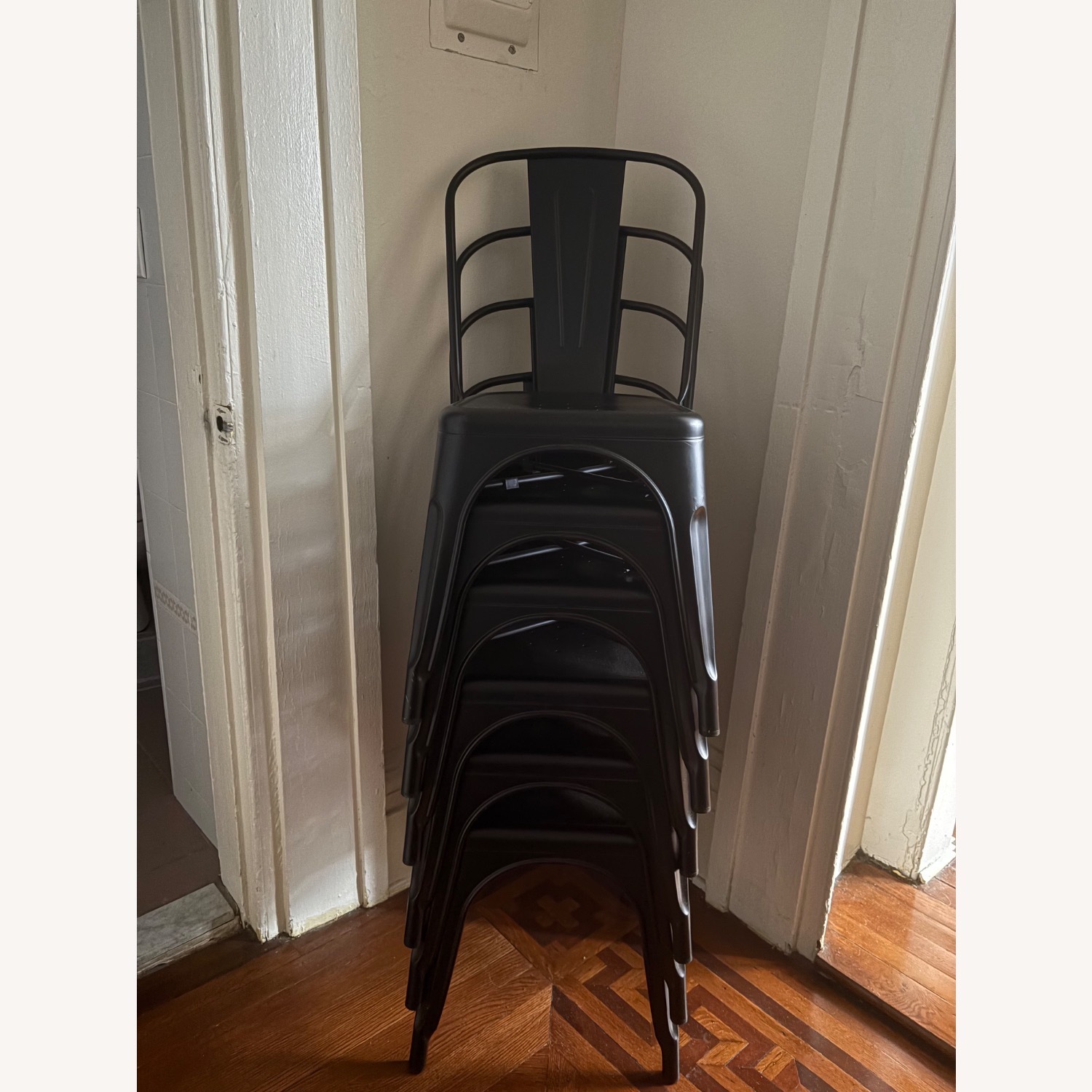 Wayfair Stackable Metal Dining Chairs  - image-1