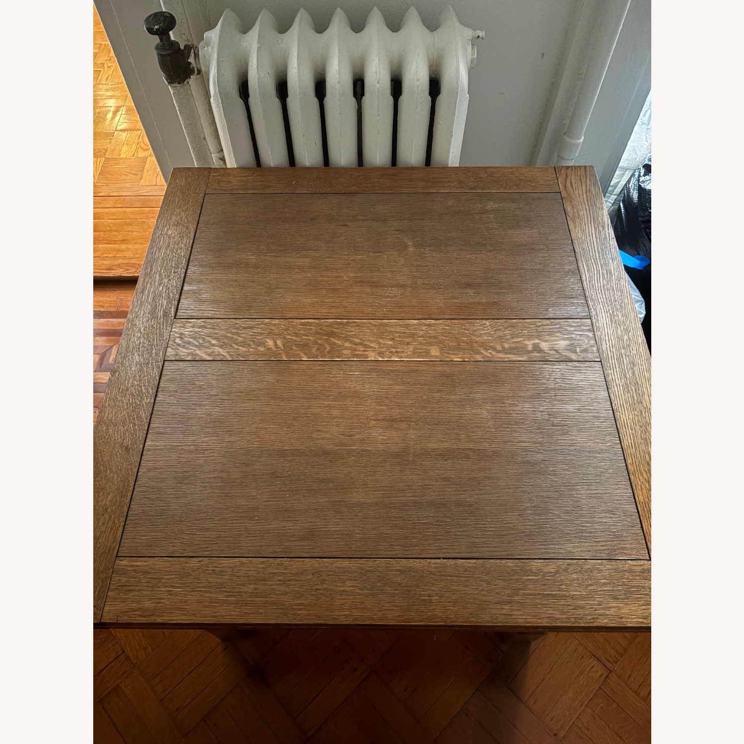 Solid Wood Antique Dining Table with Leaves  - image-2