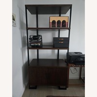 Jonathan Adler Dark Brown Wood Bookcase
