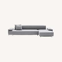 Moroso Lowland Sofa Light Gray Fabric 