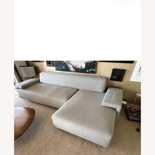 Used Moroso Lowland Sofa Light Gray Fabric  for sale on AptDeco