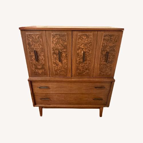 Used Vintage/Antique Mcm Dark Brown Wood Dresser for sale on AptDeco