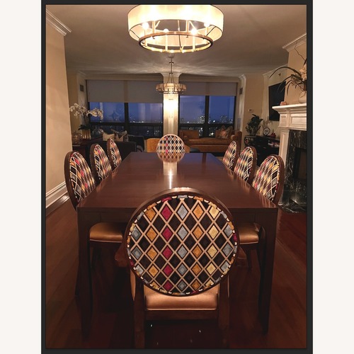 Used Taylor Made Custom Solid Wood Dining Set for sale on AptDeco