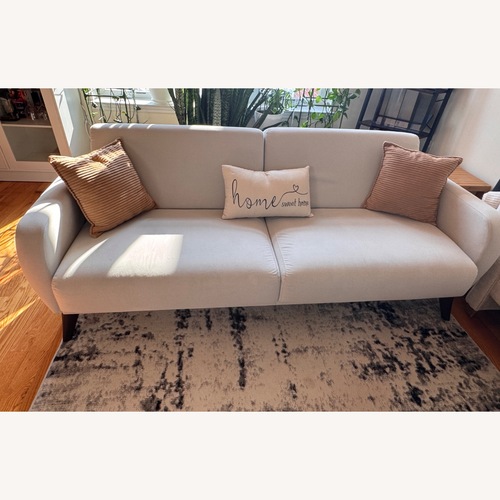 Used Wayfair White Fabric 3+ Seater Sofa for sale on AptDeco