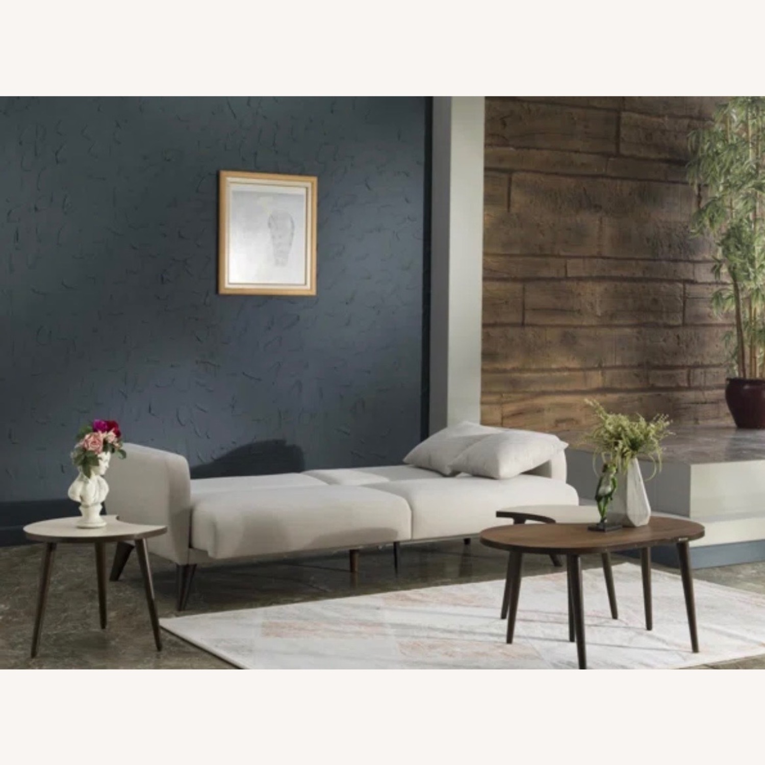 Wayfair White Fabric 3+ Seater Sofa - image-6