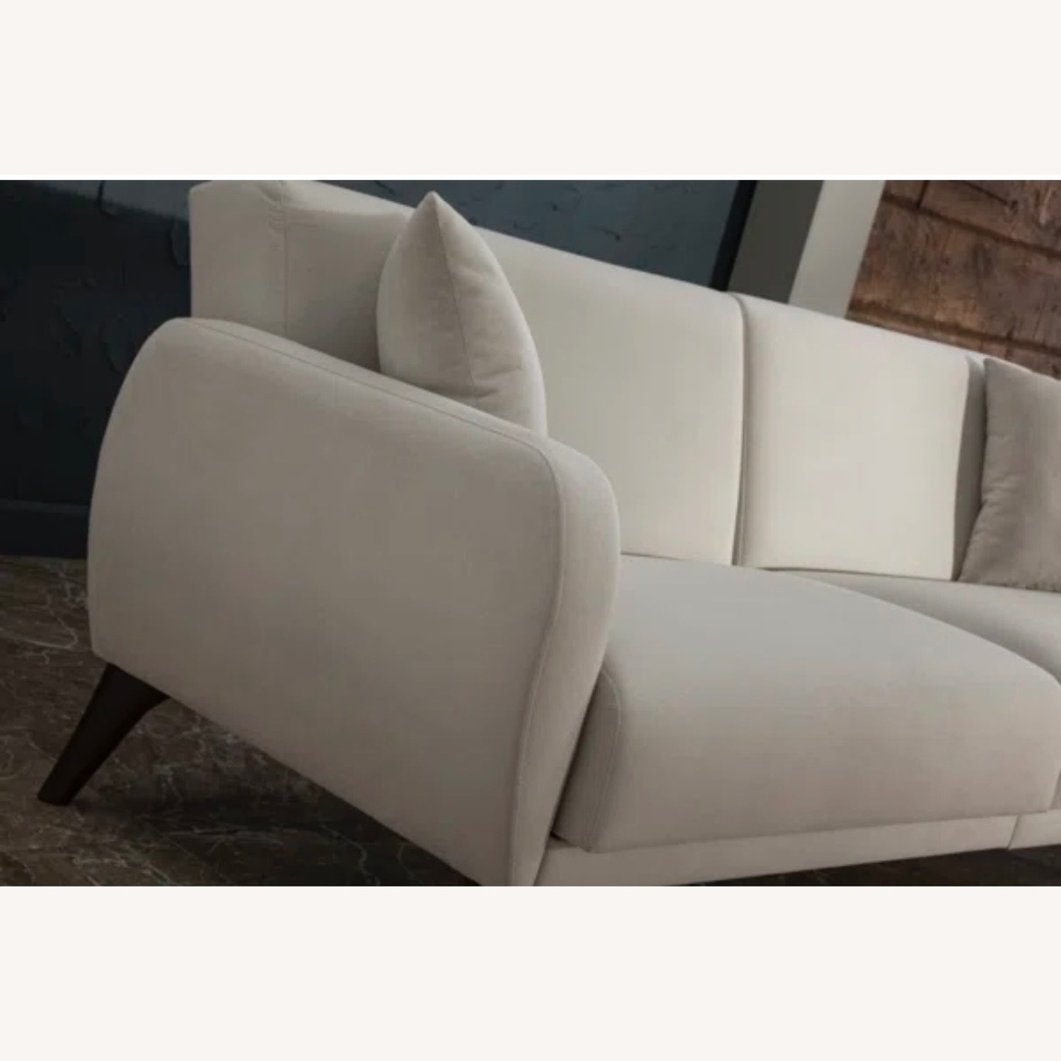Wayfair White Fabric 3+ Seater Sofa - image-7