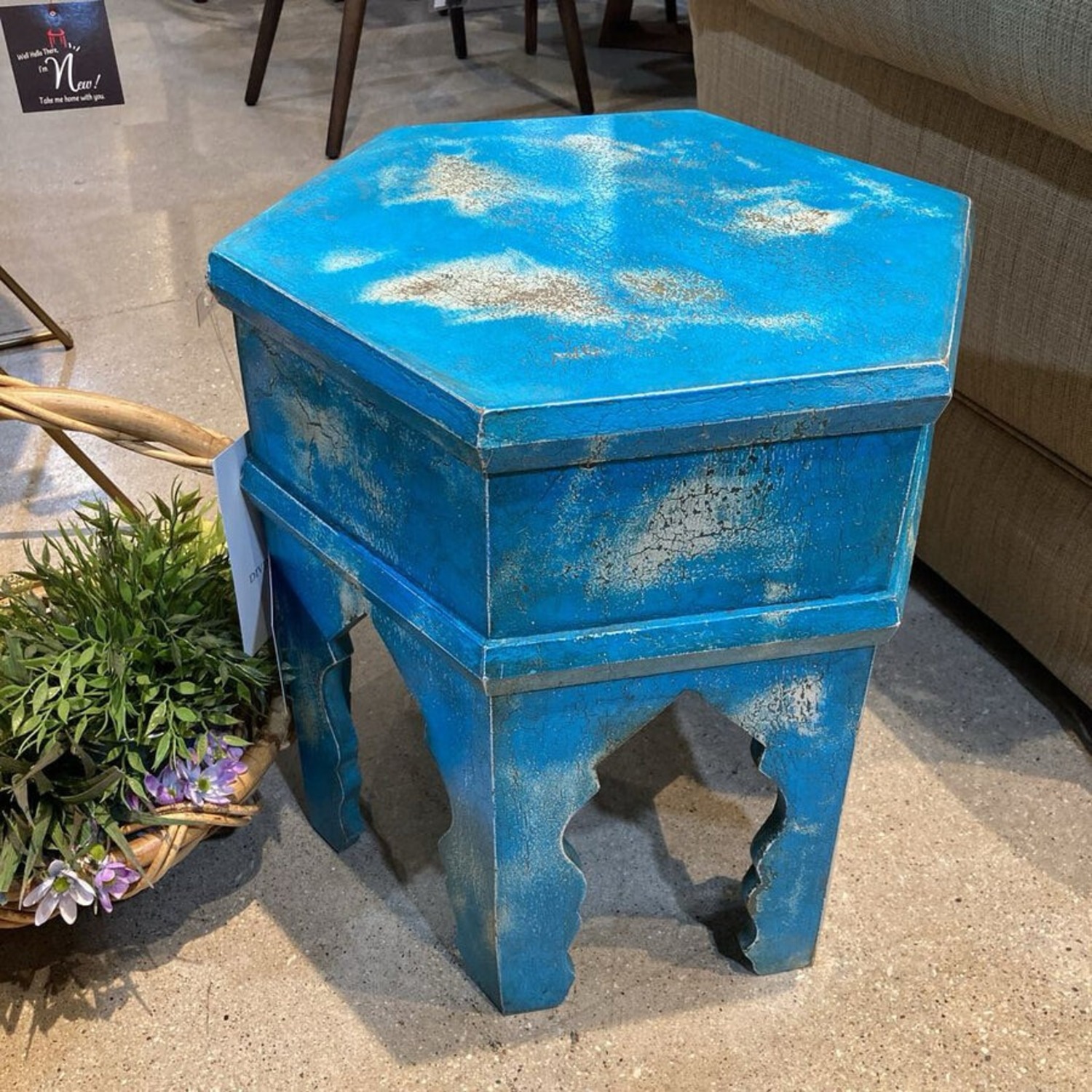 Tangiers Solid Wood Bunching Side Table - image-1