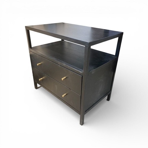 Used Mendel 2-Drawer Nightstand Black for sale on AptDeco