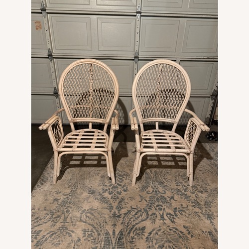 Used Vintage Balloon Back Rattan Chairs for sale on AptDeco