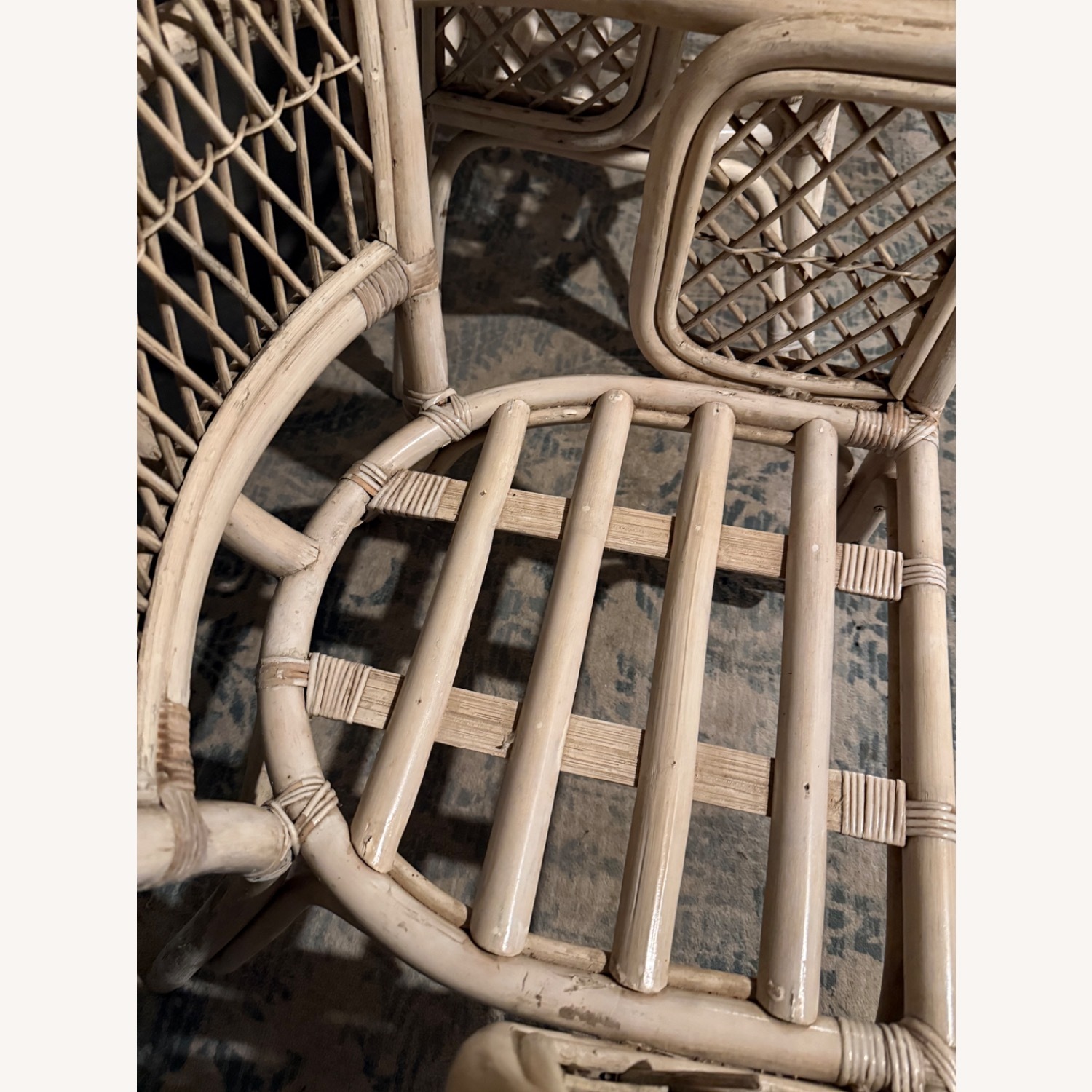 Vintage Balloon Back Rattan Chairs - image-6