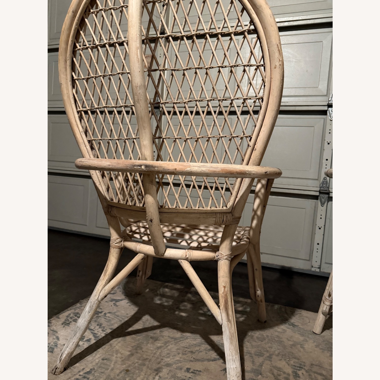 Vintage Balloon Back Rattan Chairs - image-7