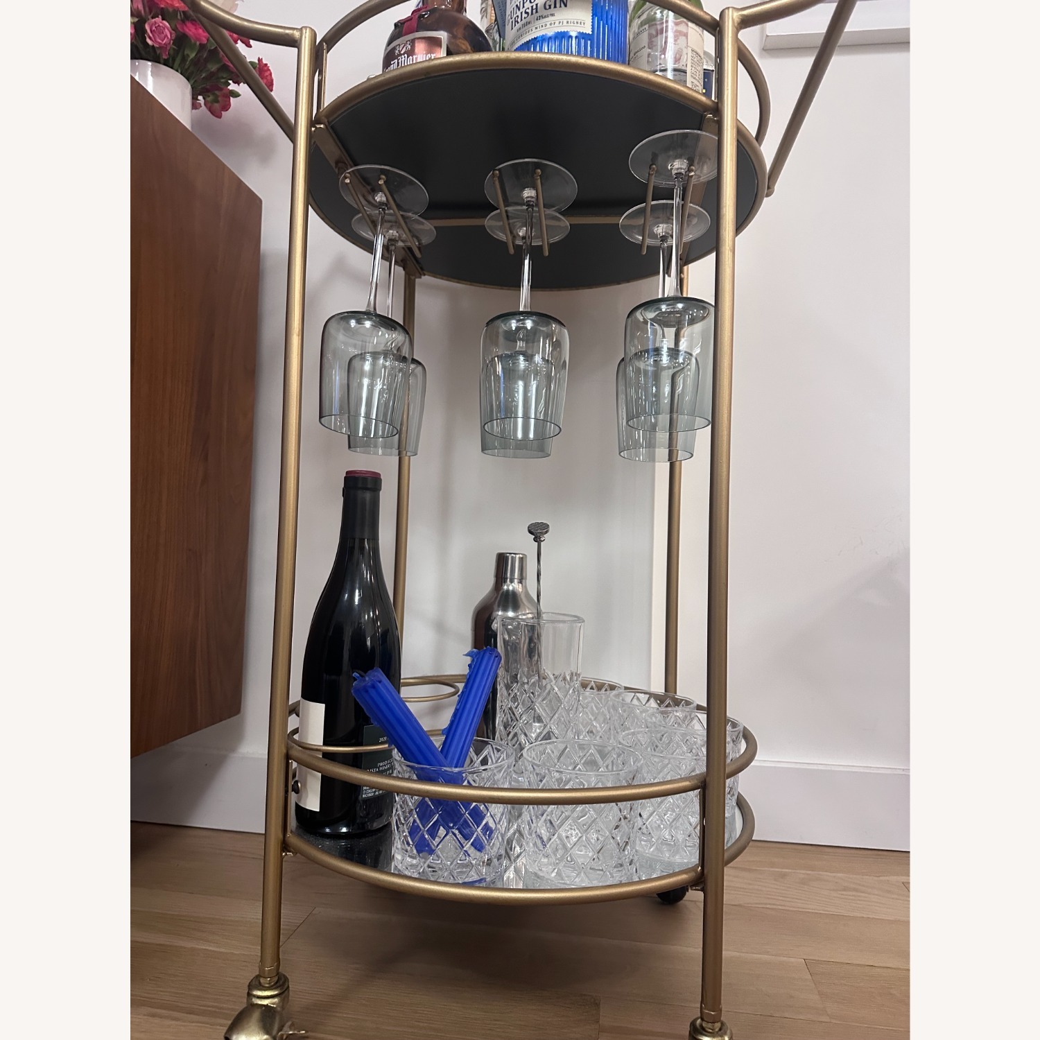 Wayfair Gold Kinley Bar Cart by Everly Quinn - image-4
