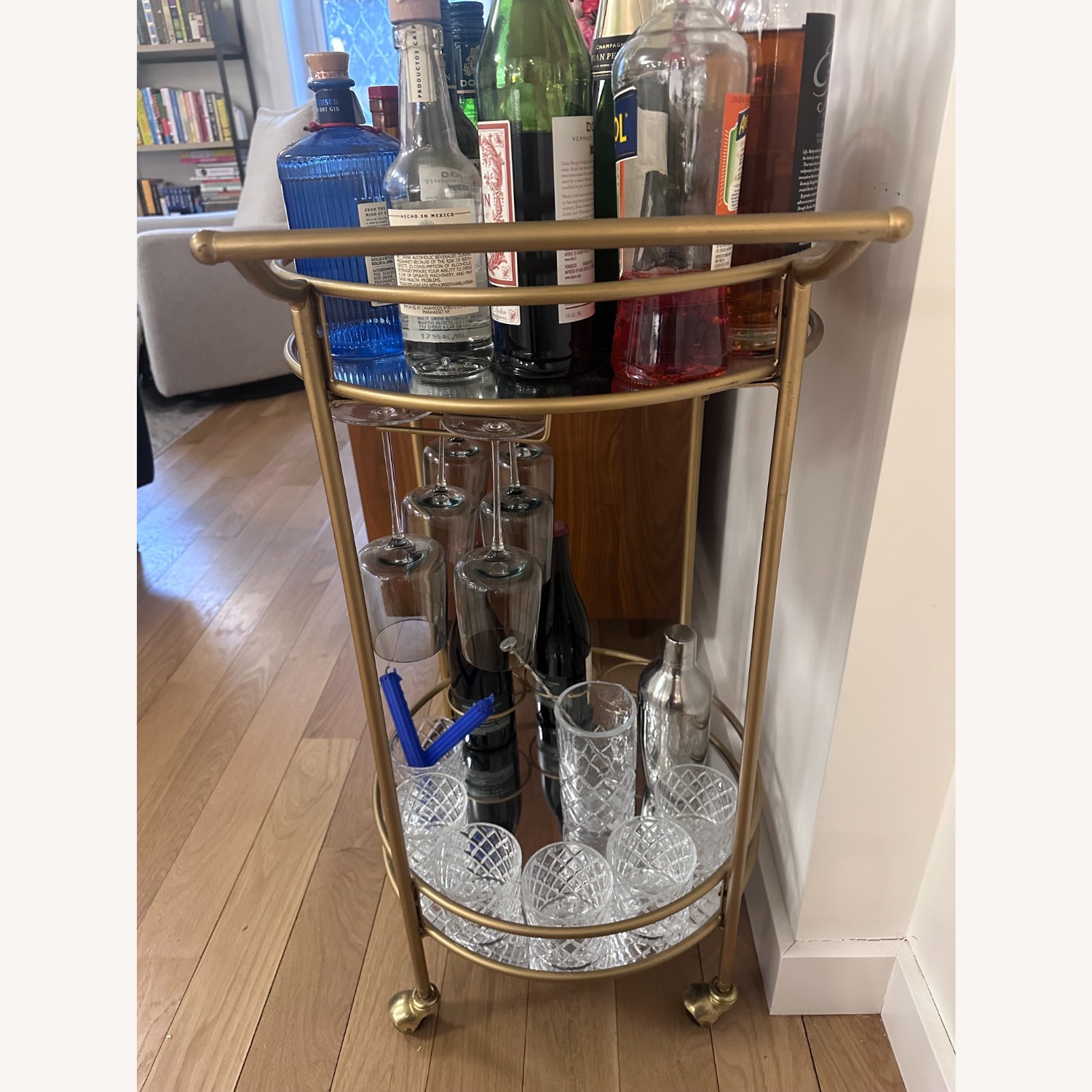 Wayfair Gold Kinley Bar Cart by Everly Quinn - image-2
