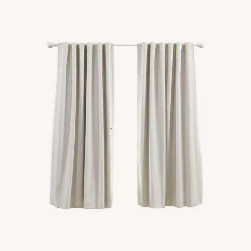 Used Lauren Ralph Lauren Light Gray Blackout Curtains for sale on AptDeco