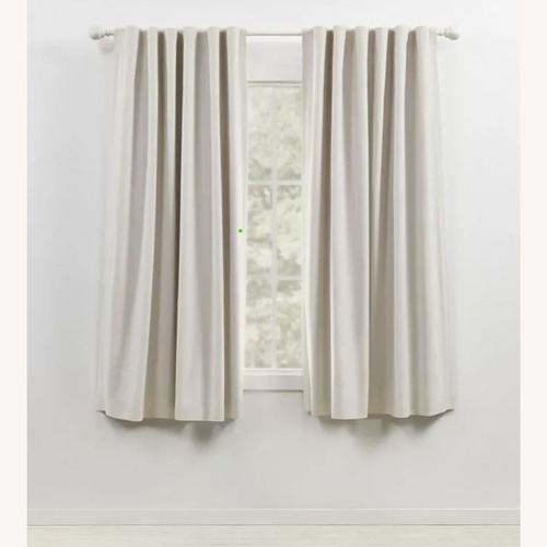 Used Lauren Ralph Lauren Light Gray Blackout Curtains for sale on AptDeco