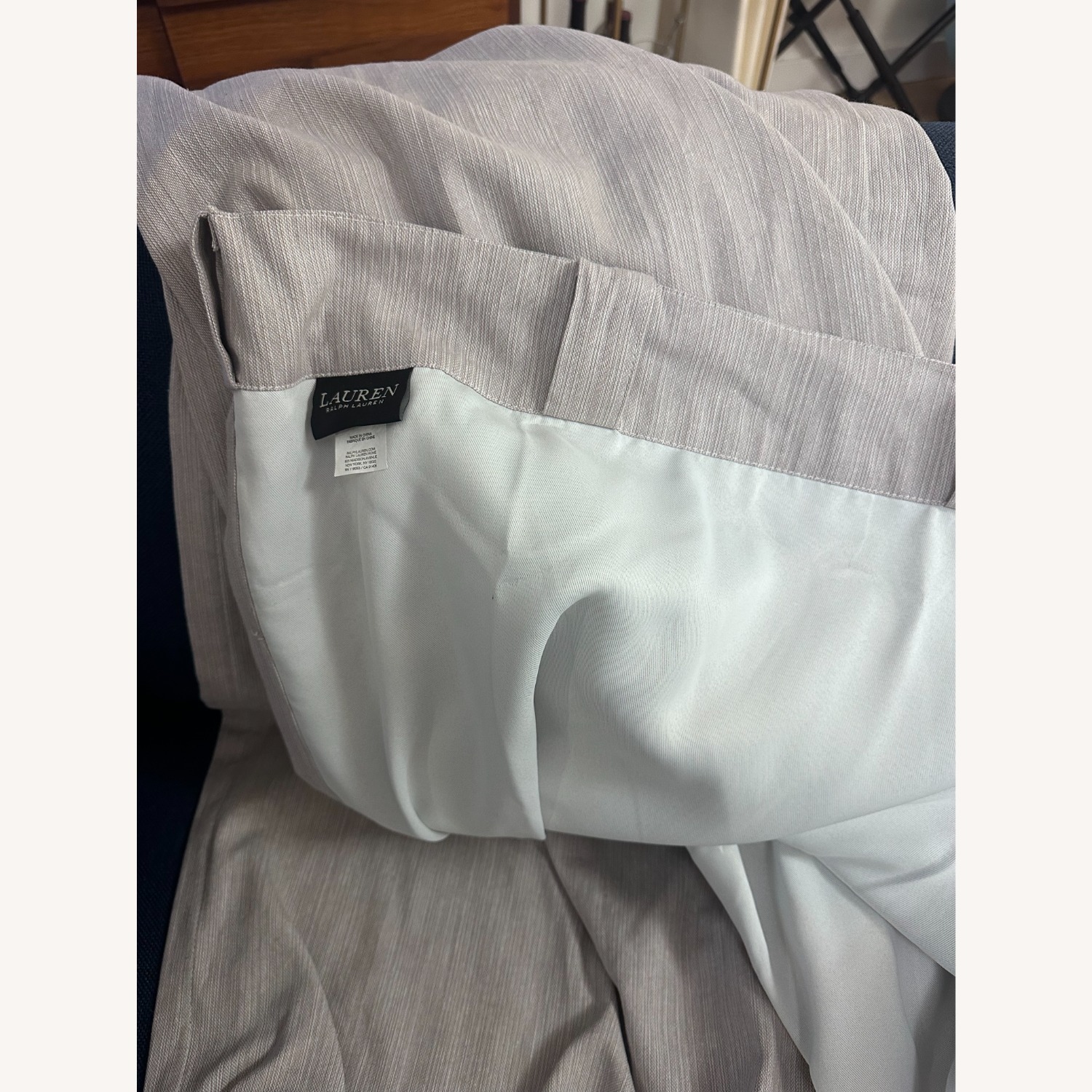 Lauren Ralph Lauren Light Gray Blackout Curtains - image-3